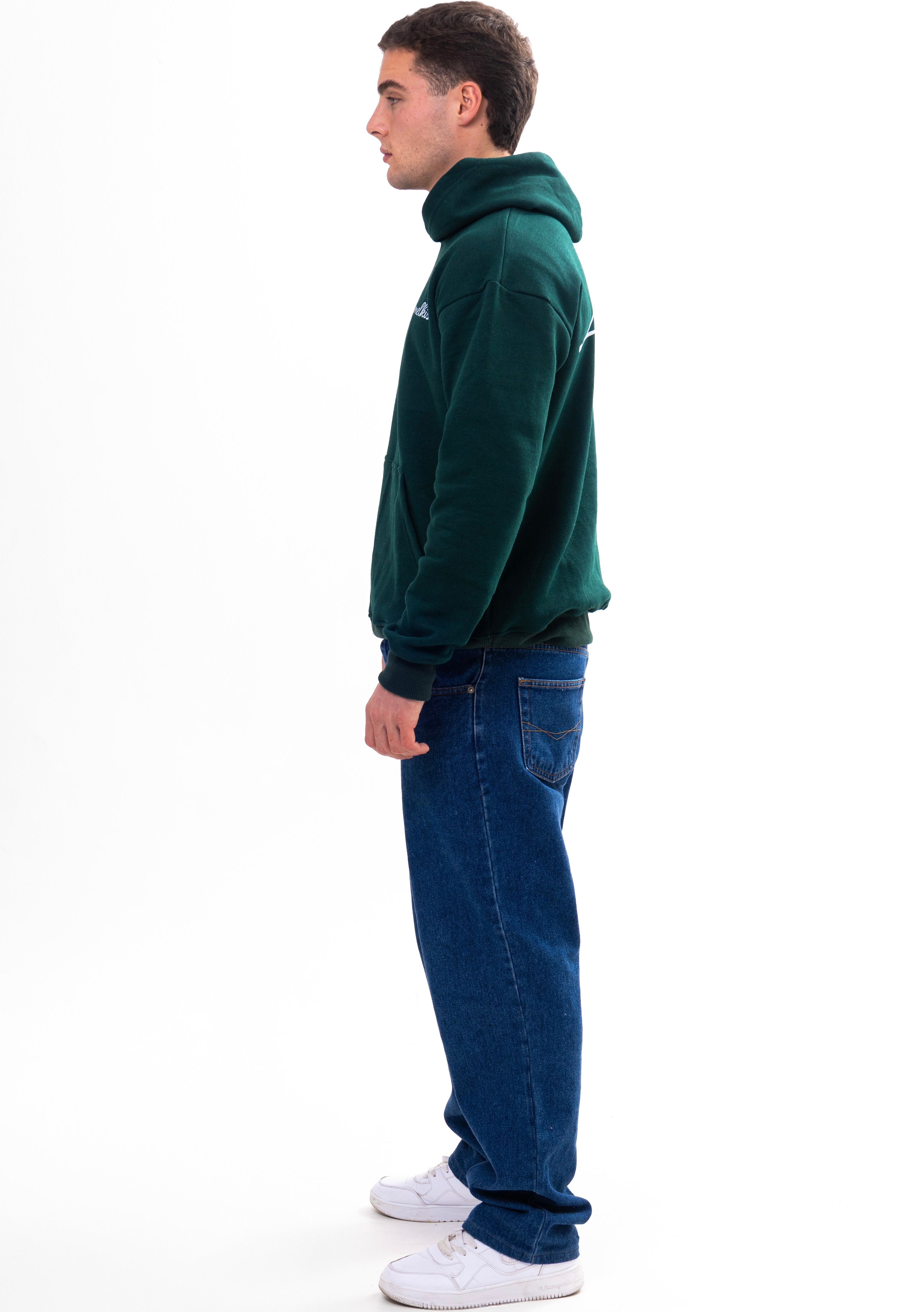 Amelkis basic hoodie in green