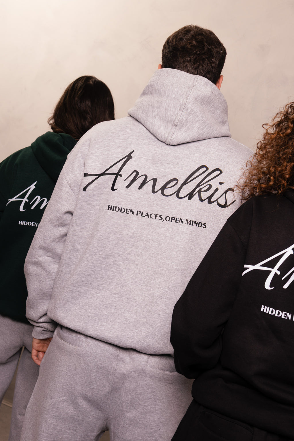 Amelkis basic hoodie in grey