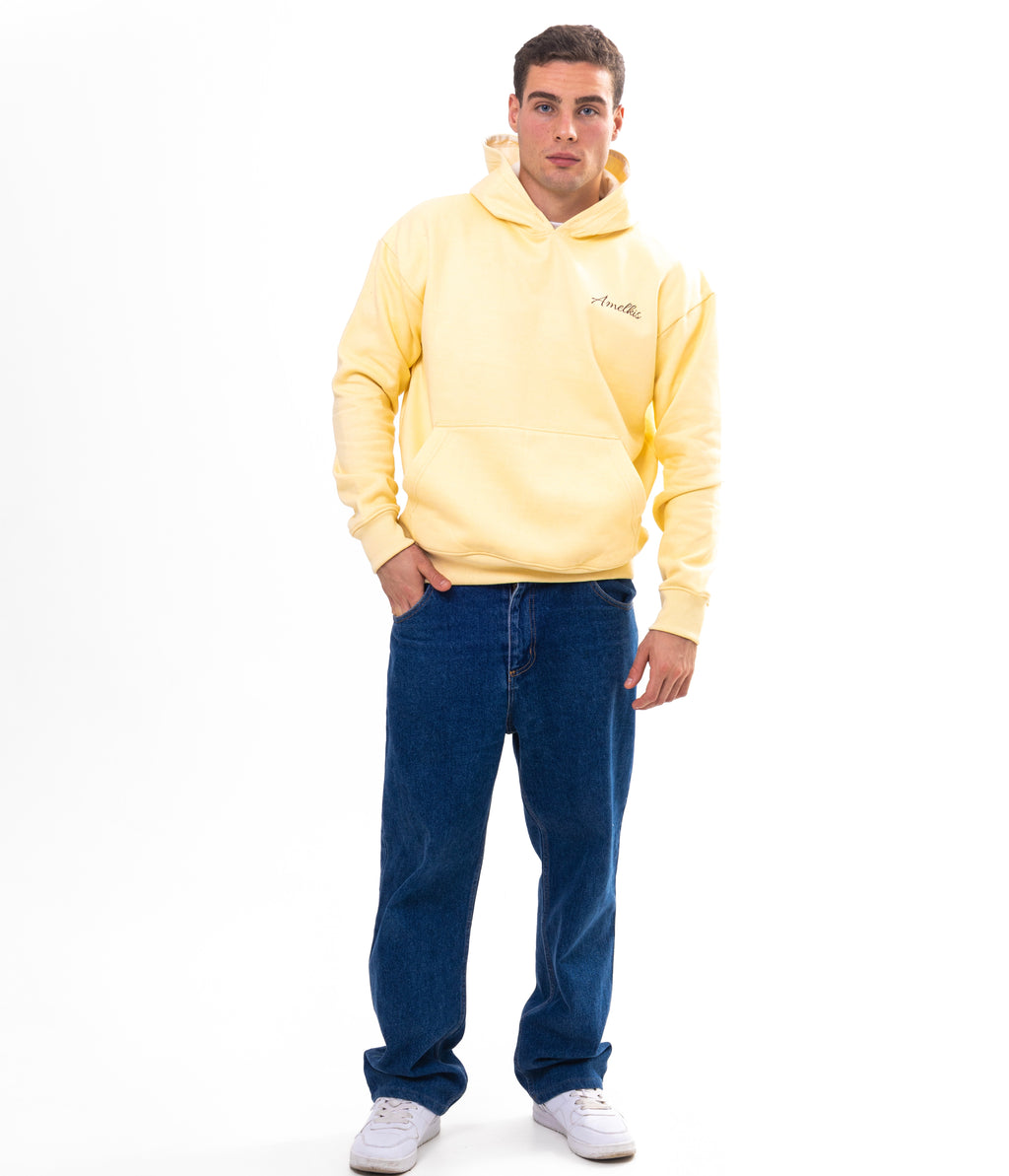 Amelkis HUSTLE hoodie in Cream
