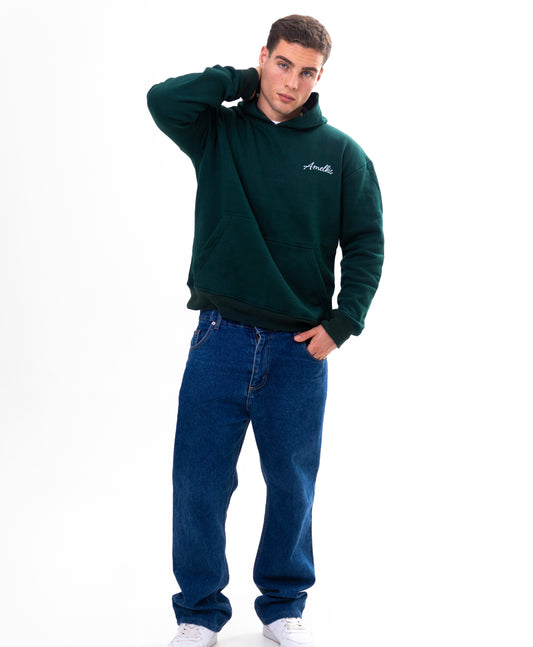 Amelkis basic hoodie in green