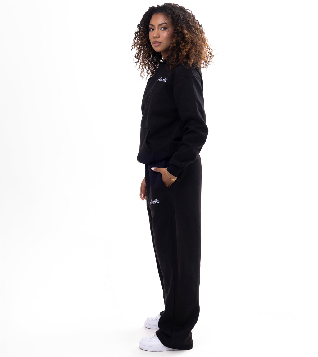 Amelkis basic hoodie  in black