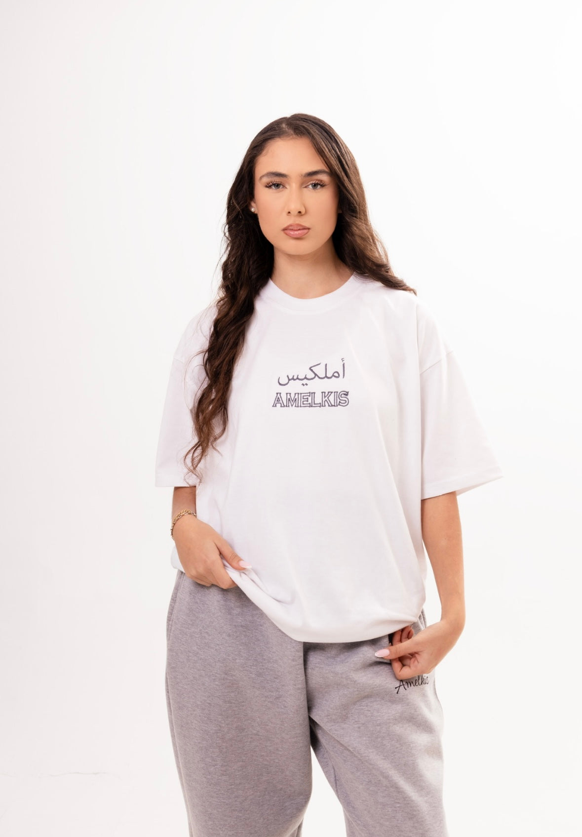 Amelkis " Succes is a decision " White Tee