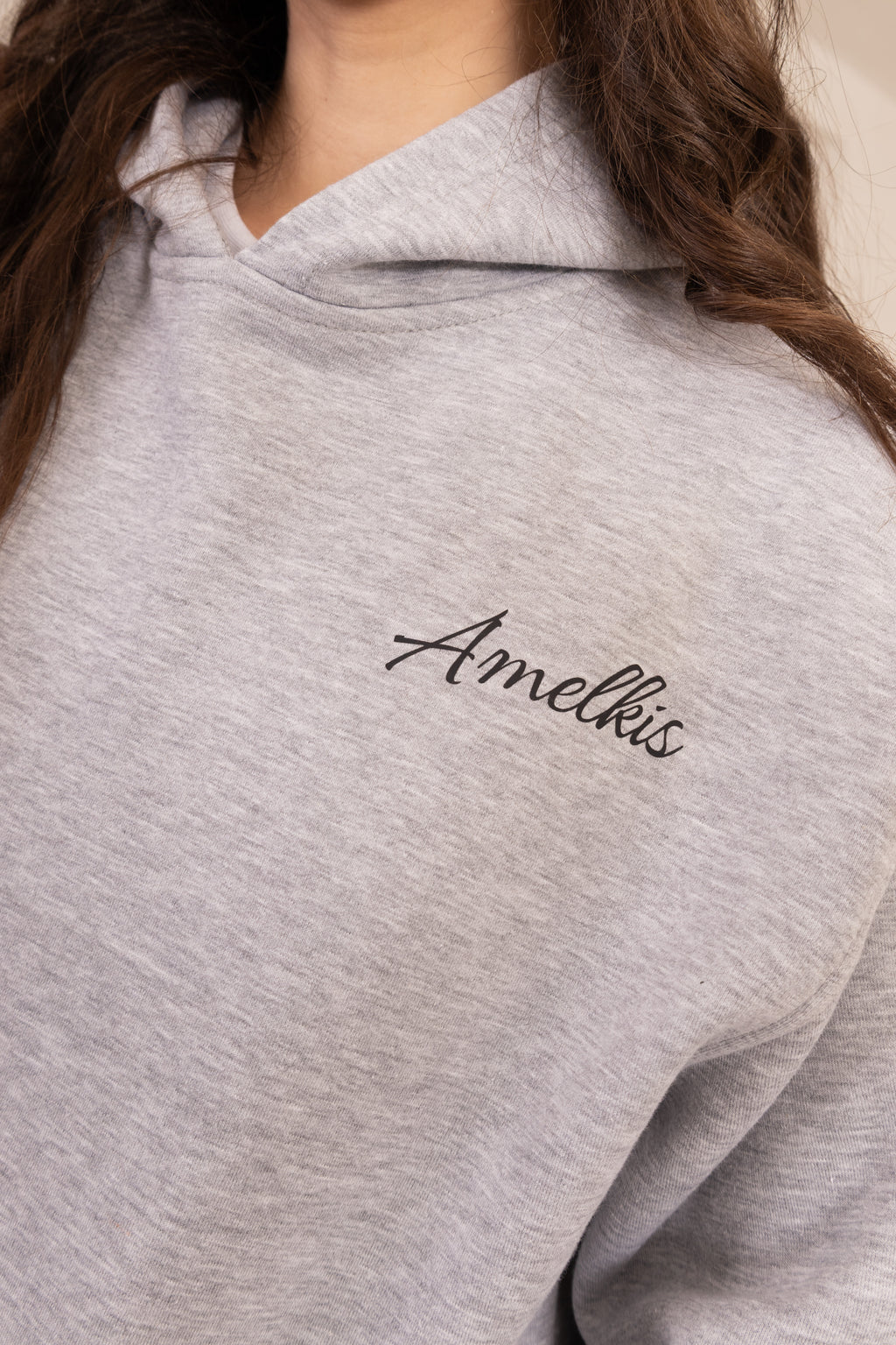Amelkis basic hoodie in grey
