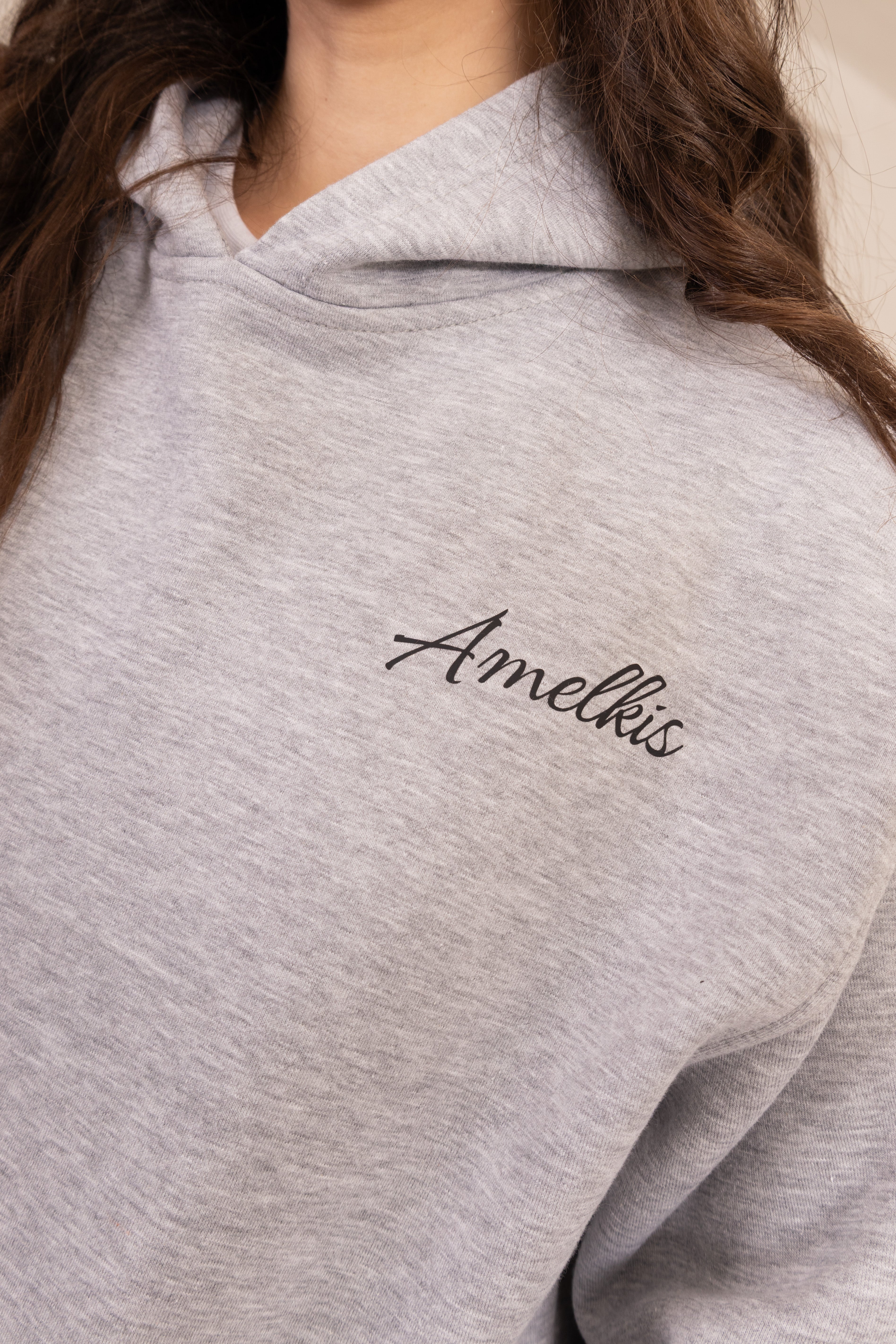 Amelkis basic hoodie in grey