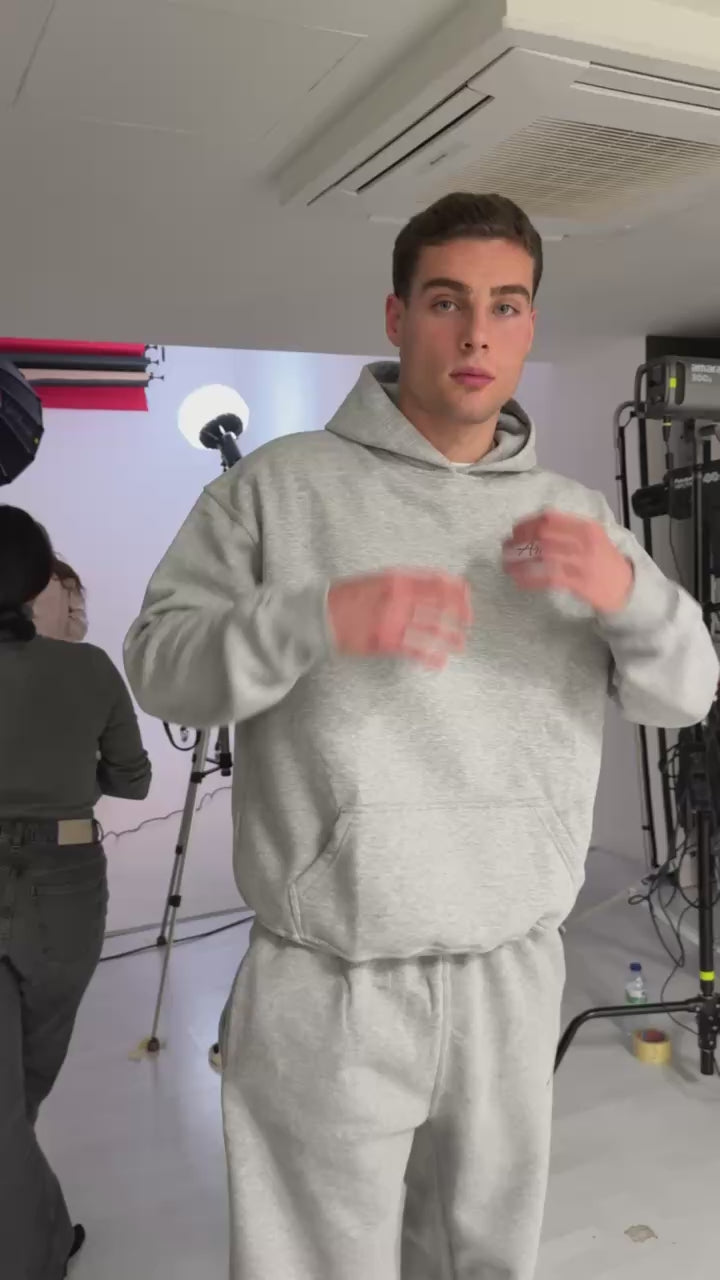 Amelkis basic hoodie in grey