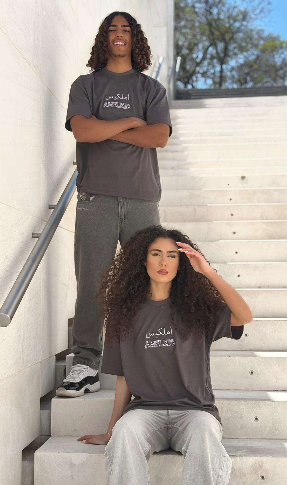 Amelkis '' Succes is a decision'' Grey Tee