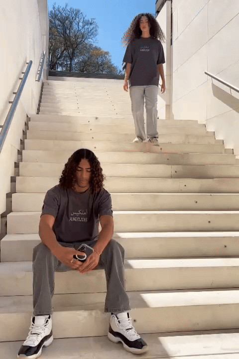 Amelkis '' Succes is a decision'' Grey Tee